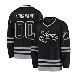 Maillot de hockey sur glace personnalisé, tissu respirant, uniforme sportif, production OEM de haute qualité, marque privée - Product Image 1