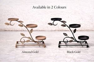 Candelabro de Hierro Negro Hecho a Mano con Diseño de Hoja, Personalizable con Impresión UV, para Decoración del Hogar, Marca Unicorn Handicraft - Product Image 5