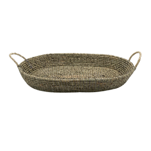 Bandeja Rústica de Fibra Natural para Almacenamiento Sostenible de Herramientas de Jardín y Artículos de Cuidado de Plantas de Interior - Product Image 1