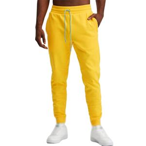 2025 High Street 100% algodón Jogger pantalones ligeros suaves elásticos sudor gimnasio Fitness ropa deportiva logotipo personalizado cordón Atlético - Product Image 1
