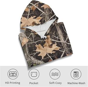 Sweat-shirts à capuche camouflage pour hommes, chemises de chasse, vêtements de pêche à manches longues camouflage - Product Image 4