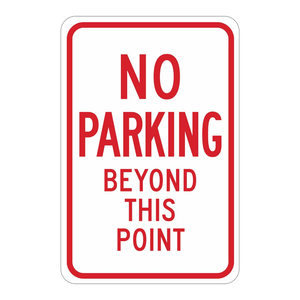 Señal de Prohibido Estacionar de PVC Resistente a la Intemperie Brady para Áreas Interiores/Exteriores con Restricciones - Product Image 3