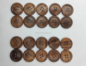 Handmade Natural Color Flatback Wood <b>Buttons</b> for Autumn and Winter Clothing Stylish Garment Accessories - Product Image 3
