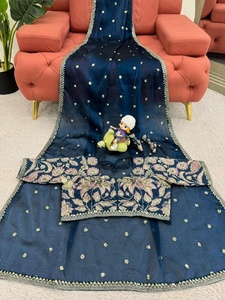 Blusa Saree Bollywood Party Wear Indian Pakistani New Sari Wedding Designer By Fatema Fashion - Product Image 6