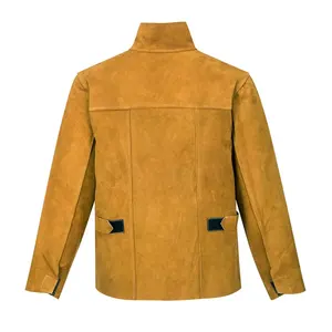 Chaqueta de Soldadura de Cuero Vacuno de Alta Calidad, Resistente al Vapor, a la Radiación, Antiestática y al Calor (200°C) - Product Image 2