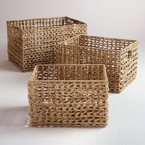 Cesta de Lavandería Multifuncional, Ecológica y Duradera, Hecha de Jacinto de Agua Natural, Estilo Vintage, Económica y Moderna, para Cocina - Product Image 4