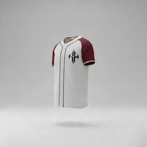 Camiseta de Béisbol de Primera Calidad, Transpirable, con Estampado Digital, 100% Poliéster, Cuello en V, Manga Corta, por RIVIAN ATLANTIC - Product Image 6