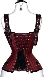 Corsé de cuero gótico para mujer, top de cuero estilo punk gótico, nueva colección, corsé sexy de cuero sintético gótico para mujer - Product Image 5