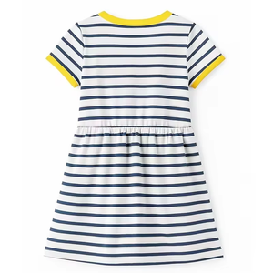 Robe tunique maxi pour fille, imprimé animal, style preppy, poches, mode automne, col rond, manches longues, tissu légèrement extensible, respirant - Product Image 2