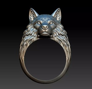 Exclusive 925 Sterling <b>Silver</b> Wolf <b>Ring</b> Wild Animal Face Bold Designer <b>Men</b> Women Jewelry <b>Ring</b> - Product Image 2