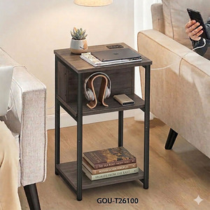 โต๊ะข้างเตียงพร้อมปลั๊กไฟ - Product Image 2