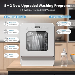 Lavavajillas Portátil A-I-R-M-S-E-N 2025 NUEVO Y MEJORADO, Lavavajillas de Sobremesa de 5 L, 7 Programas - Product Image 2