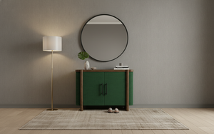 Aparador Moderno de 2 Puertas de Madera Maciza de Roble para Sala de Estar - Almacenamiento Ecológico con Diseño Minimalista - Product Image 6