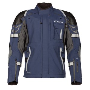 Veste de moto imperméable pour homme Kodiak, manches longues, bleu gris, GORE-TEX Pro, polyester/nylon, toutes saisons - Product Image 1