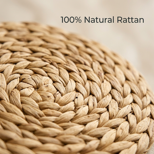 Set de table rond en rotin tressé naturel fait main, écologique, résistant à la chaleur, décoration de table à manger, vente en gros OEM Vietnam - Product Image 3