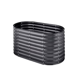 Jardinière modulaire en métal ondulé OEM avec lit de culture surélevé pour extérieur, fournitures de jardin domestique GB026 - Product Image 1