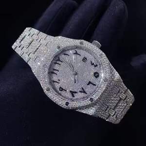 Montre en Moissanite VVS 2025, Nouveau Design, Style Luxueux, Montre Diamant Glacé pour Homme à Prix Abordable - Product Image 6