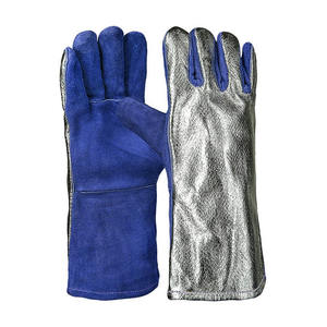 Guantes de Soldadura de Cuero Vacuno de Primera Calidad, Resistentes a la Abrasión, para Trabajo Pesado, Protección Personal, Guantes para Barbacoa - Product Image 5