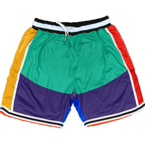 Double <b>Layer</b> Sublimation Plain 100% Polyester Street Wear Sets 5 Inch Inseam Gym Blank Basketball Custom Mesh Men's Shorts - Product Image 6
