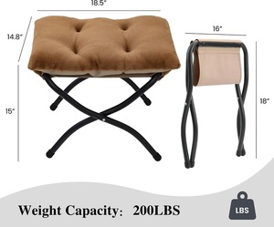 Taburete de Bar Industrial con Acentos Metálicos, Asiento Acolchado para Apartamento, Dormitorio, Cocina, Comedor, Cafetería, Restaurante, Muebles con Acabado Personalizado - Product Image 2