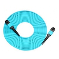 Jumper serat optik 12 core MPO MPT kabel bagasi LSZH bahan Mode tunggal APC 3mm kabel Patch