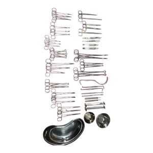 General Surgery Laparotomy <b>Instrument</b> Set 50 PCS Stainless Steel Reusable Manual Surgical Kit High <b>Temperature</b> Sterilizable - Product Image 2