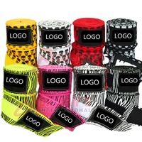 Bandages de boxe élastiques pour MMA et Muay Thai - Légers, couleur/taille personnalisables, toile de coton, design personnalisé, fabrication OEM directe d'usine