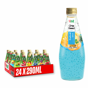 Bebida de Guayaba y Semillas de Chía de 290 ml, OEM y Muestra Gratuita - Vietnam, Sin Azúcar, Marca Blanca, Pedidos al por Mayor, Precio de Fábrica - Product Image 1