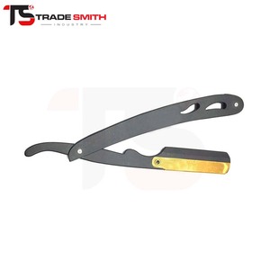 Rasoir de sécurité pliant à lame simple TSI Heavy Duty, manche robuste, outil de barbier pour un rasage fiable et une coiffure professionnelle. - Product Image 4