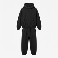 Ensemble de survêtement en molleton épais personnalisé pour homme, sweat à capuche oversize et pantalon de jogging, 100% coton, streetwear, OEM ODM