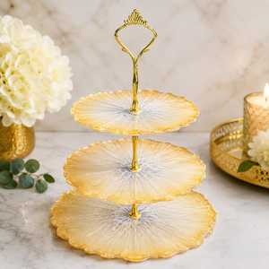 Elegante Soporte de Resina para Pastel, para Celebraciones de Cumpleaños, Exhibición de Pasteles, Soporte de Postres Hecho a Mano para Bodas, Fiestas, Cenas en Casa y Eventos - Product Image 3