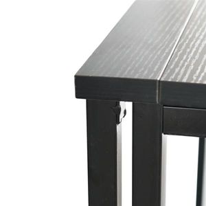 โต๊ะคอมพิวเตอร์แบบพับได้สีดำเรียบง่าย - Product Image 4