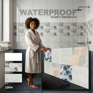 Modern 300x600mm 30x60cm 12x24 Ceramic <b>Wall</b> Tiles Glossy Glaze Easy Clean for Supermarket Interiors Bathroom Floors Porcelain - Product Image 5