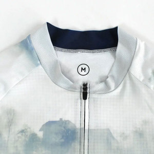 Camiseta de Ciclismo para Hombre, Manga Corta, Sublimada, Transpirable, de Poliéster, para Bicicleta de Montaña, Deportiva, para Adultos - Product Image 3