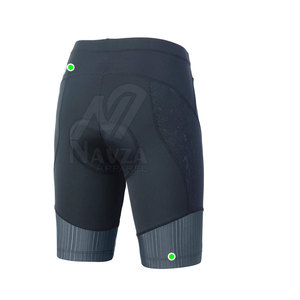 Shorts de cyclisme pour hommes IMPROVEMENTS SPORTS, ajustés, respirants, à séchage rapide, en Spandex et Polyester, avec rembourrage de 140g pour le confort. - Product Image 1