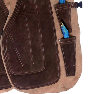 Chaps de fermeur en cuir faits main, qualité supérieure, grade professionnel, cuir véritable, luxe, nouvelle arrivée, marque ZIQ, couleur personnalisée - Product Image 5