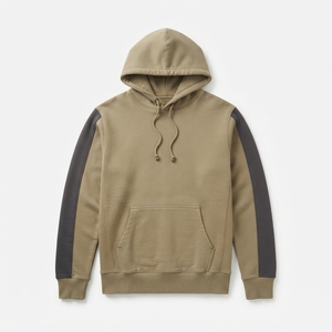 Sweat-shirts à capuche personnalisés en coton et polyester pour homme, avec empiècements contrastants, pour le sport – Vente en gros - Product Image 5