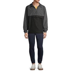 Men's Waterproof <b>Hooded</b> <b>Soft</b> <b>Shell</b> <b>Jacket</b> Quarter-Zip Color Blocked Oversized Fit All Seasons Outdoor Hiking Coat Regular Length - Product Image 4