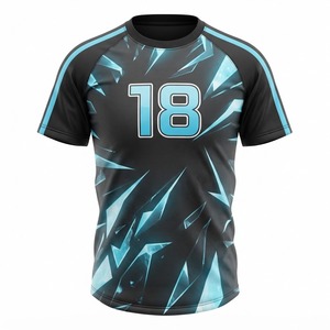 Maillot de sport E-Sport par sublimation, uniforme d'équipe personnalisé, respirant, à manches courtes, numéro personnalisé, vêtements de sport compétitifs - Product Image 5
