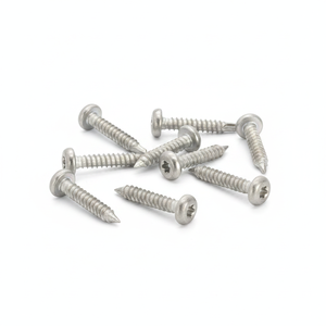 PDC <b>Pan</b> Head Stainless Steel (304/316/410) Self-Drilling Screws Class 8 Grade Natural Finish Metric Inch Phillips Drive Standard - Product Image 1