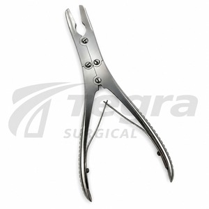 2-Piece Ruskin Bone Rongeur Set, 7.5-Inch Straight and Curved, 5 mm <b>Bite</b> Double-Action Orthopedic Surgical Instruments CE ISO - Product Image 4