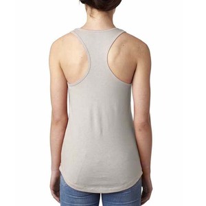 Next Level Women's Hip Hop Racerback Tank Top Red Breathable Eco-Friendly Front Logo Fitness Yoga Wear Organic Cotton - Product Image 6