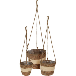 Maceta colgante moderna de yute para plantas, decoración de pared para el hogar, maceta colgante tejida ecológica para sala de estar y balcón - Product Image 5