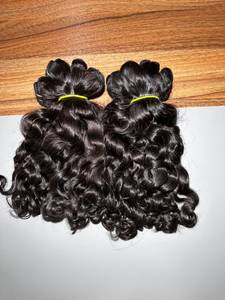 Extensions de cheveux indiens bouclés très demandées, 100 % cheveux humains indiens, provenant d'un seul donneur, lots de 100 grammes - Product Image 5