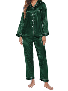 Camisón de Seda Satinada para Mujer, Personalizado con Logotipo, Cuello en V, Transpirable, Manga Corta, Ropa de Dormir Cómoda - Product Image 2