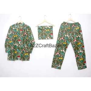 Conjunto de Pijama de Manga Larga de Lujo para Mujer, de la Mejor Calidad, 100% Algodón, Suave y Cómodo, en Oferta, Precios de Fábrica - Product Image 4