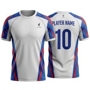 Camiseta de Fútbol Americano al por Mayor de Calidad, Transpirable, de Secado Rápido, Clásica, Retro, de Manga Corta, Personalizada con Sublimación, 100% Poliéster - Product Image 4