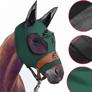 Máscara Antimoscas para Caballos, Cómoda y Transpirable, con Orejas y Cubiertas de Malla para los Ojos, de Alta Calidad y Gran Venta - Product Image 1