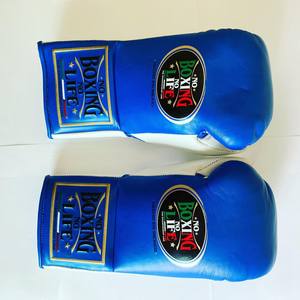 Gants de boxe en cuir de vachette originaux à lacets, sans rembourrage, pour une performance optimale, avec absorption de l'humidité, modèle RL-BG-230 - Product Image 4