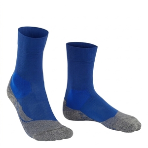 Custom <b>Men's</b> Blue Ankle <b>Socks</b> Knitted Breathable Sports Wear Summer Season Standard Thickness Solid Color Regular Style - Product Image 1